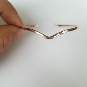 Chevron Cuff gold filled or sterling silver nwt
